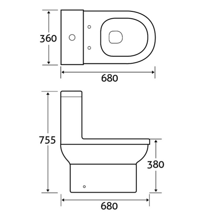 Hayley Close Coupled Toilet with Soft Close Seat
