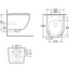 Bella Short Projection Wall Hung Toilet & Soft Close Seat