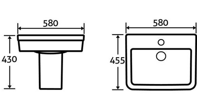 Jodie Basin & Semi Pedestal