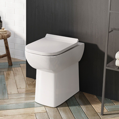 Belinda Comfort Height Back to Wall Toilet & Slim Soft Close Seat