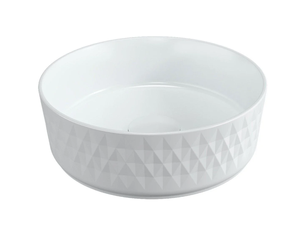 Peter Patterned Round Counter Top Basin N23