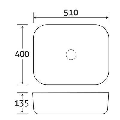 Toyah Countertop Ceramic Basin