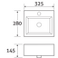 Ron Square Cloakroom Basin