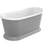Selma Light Grey Traditional Soaking Tub – 1700x750mm