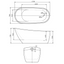 Aire Freestanding Acrylic Slipper Bath - 1730x780mm