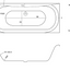 Cascade Super-Strong Acrylic Bath Double Ended 1700x700mm