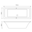 Visage Double Ended Super Strong Reinforced Acrylic Bath - 1700 x 750mm