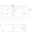River Double Ended Reinforced Acrylic Bath – 1800 x 800mm
