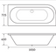 Avos Double-Ended Super Strong Bath Inc Bath Panel - Right-Hand - 725x1650mm