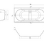 Evolve Double Ended Reinforced Acrylic Bath – 1800 x 800mm
