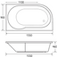 Compact Right Hand Standard Acrylic Shower Bath – 1550 x 900mm