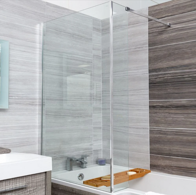 Harmony Fixed Bath Screen-Chrome