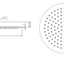 Arkansas Ultra-Slim Round Shower Head 250mm