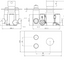 Style Double Outlet Round Touch Control Concealed Shower Valve