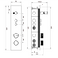 Ajo Thermostatic Dual Outlet Concealed Valve With Handset