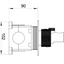 Ajo Thermostatic Dual Outlet Concealed Valve With Handset