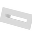 Matt White Rectangle Basin Overflow Cover N24