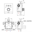 Monaco Triple Outlet Concealed Shower Valve - Glass Front