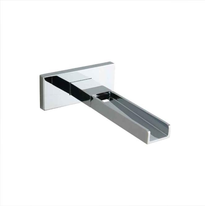 Style Double Outlet Concealed Valve with Square Slide Rail Kit & Bath Spout