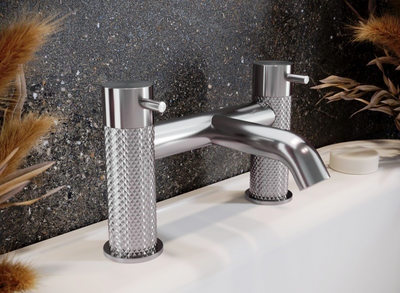 Chelsea Nickel Textured Bath Filler Tap N24