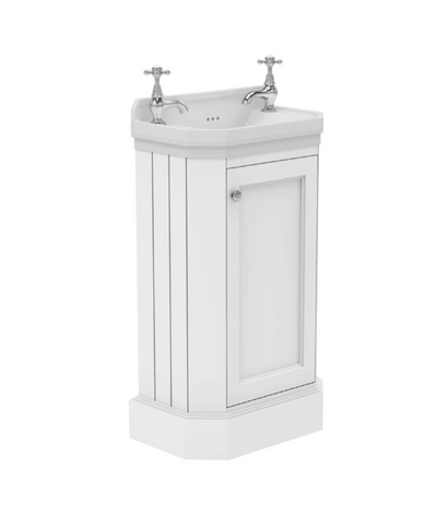 Louise Freestanding Cloakroom Vanity Unit & Basin in White N24