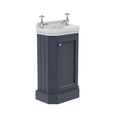 Louise Freestanding Cloakroom Vanity Unit & Basin in Midnight Grey N24