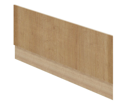 Rebecca 1800mm Ribbed Front Bath Panel in Natural Oak N24