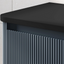 Jack 800mm Ribbed Floorstanding Vanity Unit with Drawers in Blue with Black Worktop N23