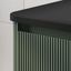 Jack 800mm Ribbed Floorstanding Vanity Unit with Drawers in Green with Black Worktop N23