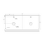 Sarah 1200mm Vanity Unit in Matt White inc worktop with 2 tap holes