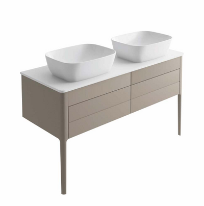 Sarah 1200mm Vanity Unit in French Grey inc worktop with no tap holes
