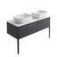 Sarah 1200mm Vanity Unit in Slate Grey inc worktop with no tap holes