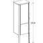 Sarah Floor Standing Tall Cabinet in French Grey