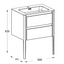 Sarah 600mm Vanity Unit with Integrated Basin in Gloss White