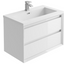 Jupiter 800mm Wall Hung Vanity Unit Gloss White