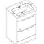 Eon Floor Standing 600mm Vanity Unit in Matt White