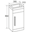 Veto Cloakroom Light Elm Floorstanding Vanity Unit & Ceramic Basin