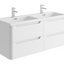 Eon Wall Hung 1200mm Vanity Unit in Matt White