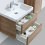 Montana 600mm Wall Hung Vanity Unit in Light Oak & Resin Basin