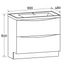 Montana 900mm Floorstanding Vanity Unit in Gloss White & Link Resin Basin