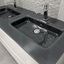 Montana 1200mm Floorstanding Vanity Unit in Light Oak & Grey Glass Basin