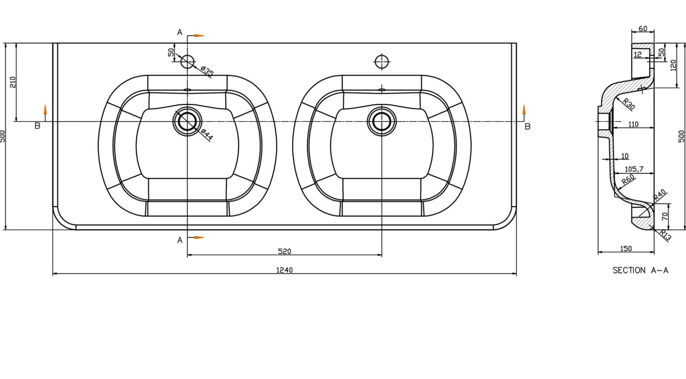 Montana 1200mm Wall Hung Vanity Unit in Light Oak & Link Resin Basin