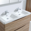 Montana 1200mm Wall Hung Vanity Unit in Light Oak & Resin Basin