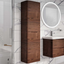 Montana Wall Mounted Tall Storage Unit Rosewood  (Right Hand)