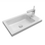 Oscar 545mm Floor Standing Cloakroom Vanity Unit with Resin Basin in Concrete