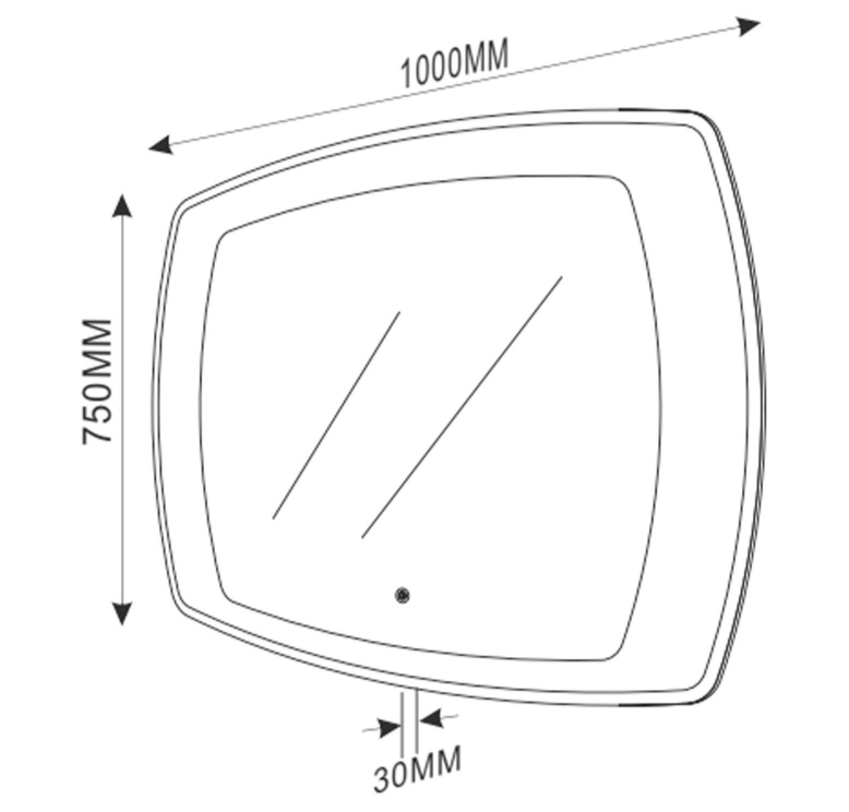 Teresa LED Mirror 1000mm