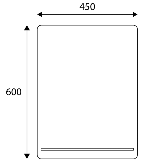 Maya Rectangular Mirror 450x600mm