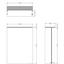 Robyn LED Single Door Wall Cabinet 500mm