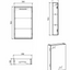 Aurora 500mm Single Door Mirrored Cabinet