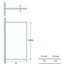 Evelyn Hinged Bath Screen with Towel Rail